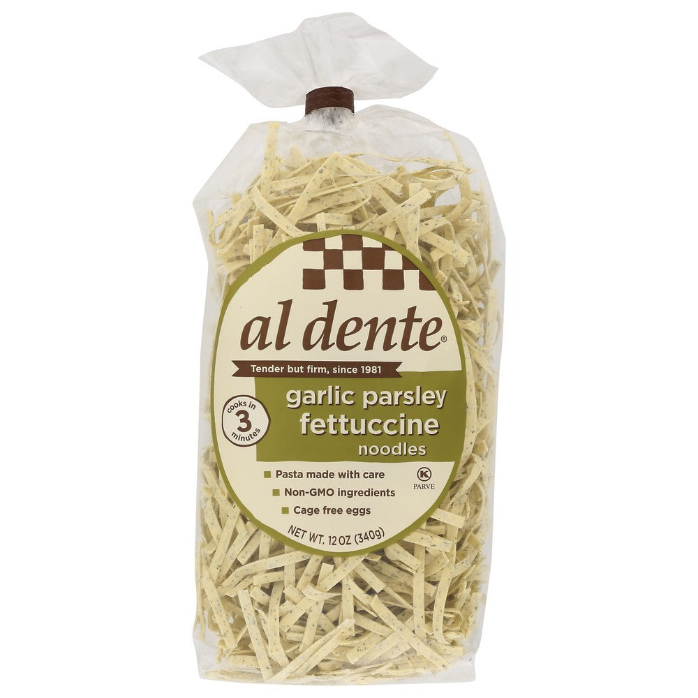 Al Dente Pasta Fttccne Garlic Parsley - 12 Ounce, Case of 6