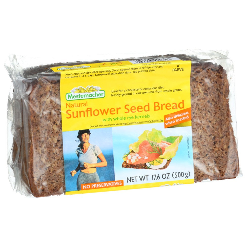 Mestemacher Bread Rte Sunflwr Seed - 18 Ounce, Case of 12