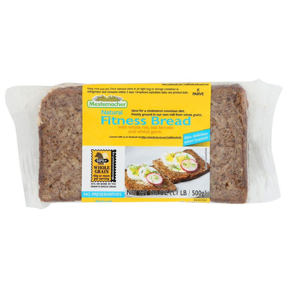 Mestemacher Bread Rte Fitness - 18 Ounce, Case of 12