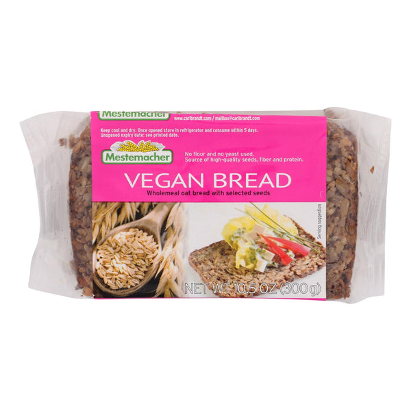 Mestemacher Bread - Bread Vegan - Case of 9-10.5 Ounce