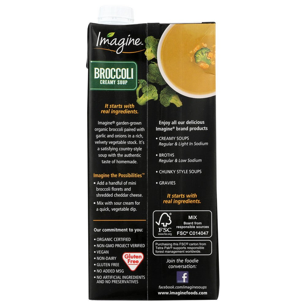 Imagine Soup Creamy Broccoli Organic - 32 Ounce, Case of 6