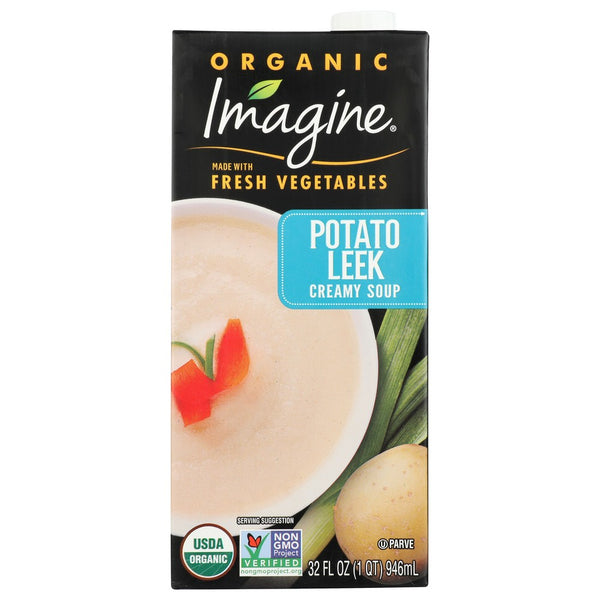 Imagine M94646, Imagine Foods Soup, Creamy Potato Leek Organicanic, 32 Fl. Oz.,  Case of 6
