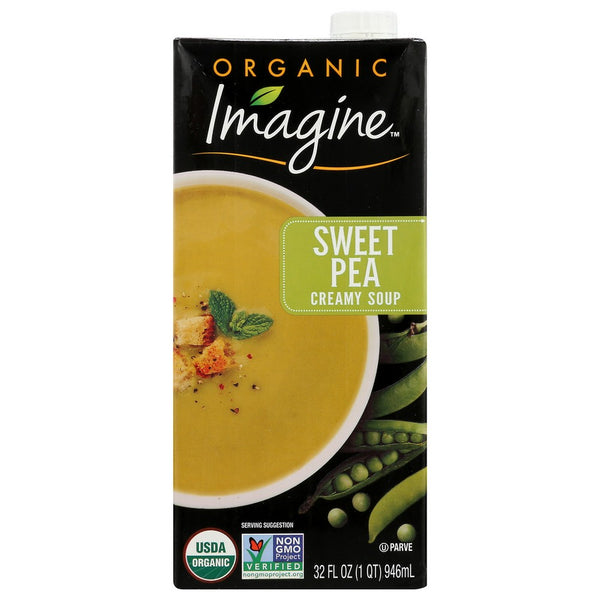 Imagine™ M94053, Imagine Foods Soup, Creamy Sweet Pea Organicanic, 32 Fl. Oz.,  Case of 6