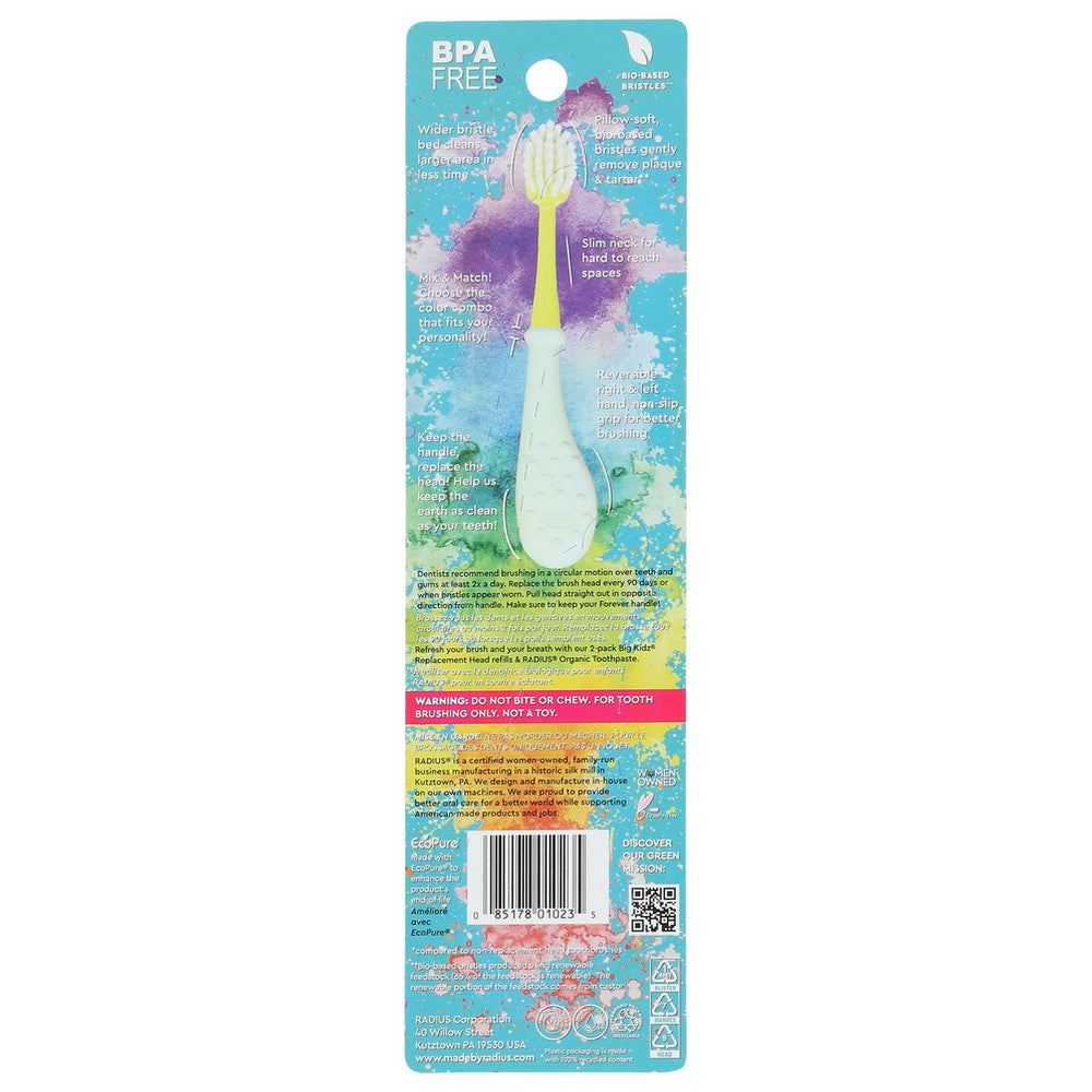 Radius Toothbrush Big Kid - 1 Each, Case of 6