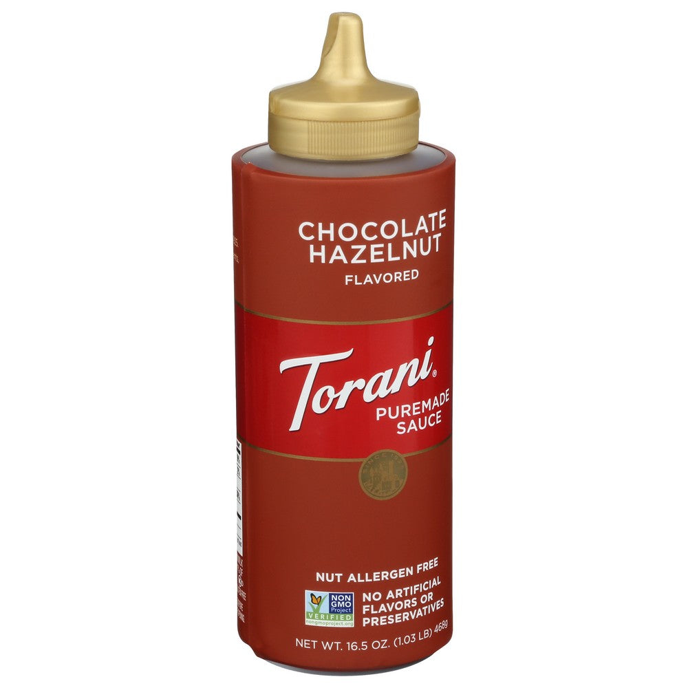 Torani Sauce Chocolate Hzlnt - 17 Ounce, Case of 4