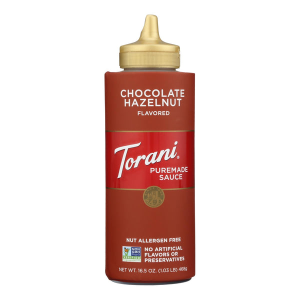 Torani - Sauce Puremade Chocolate Hazelnut - Case of 4-16.5 Fluid Ounce