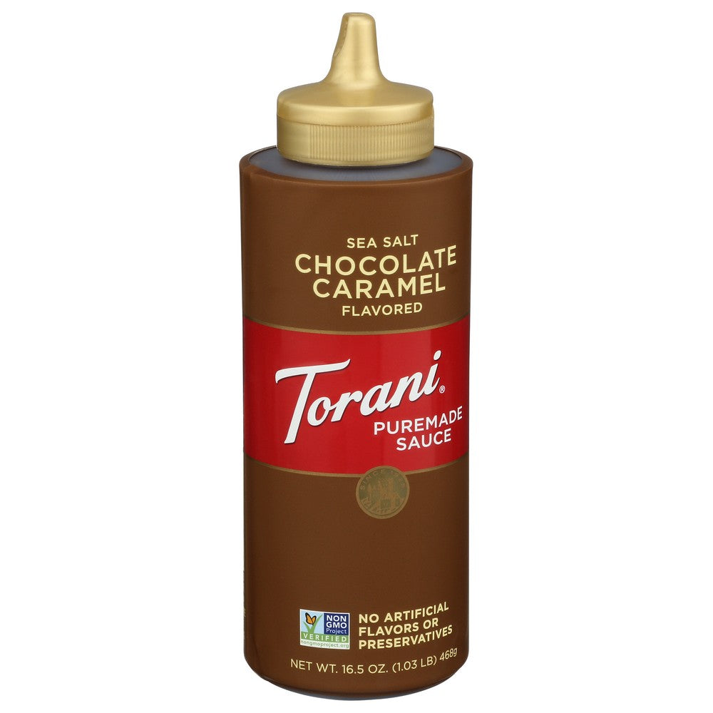Torani Puremade Sltd Crml Sauce - 17 Ounce, Case of 4