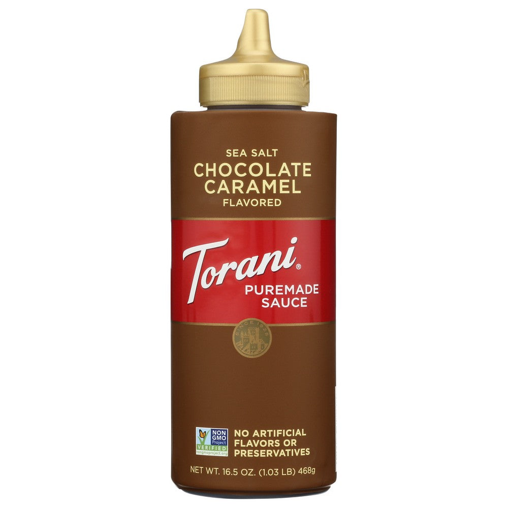 Torani Puremade Sltd Crml Sauce - 17 Ounce, Case of 4