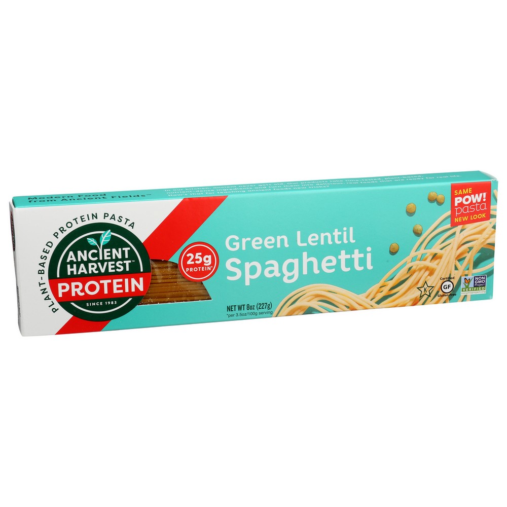 Ancient Harvest Pasta Pow Green Lentil Spaghe - 8 Ounce, Case of 6