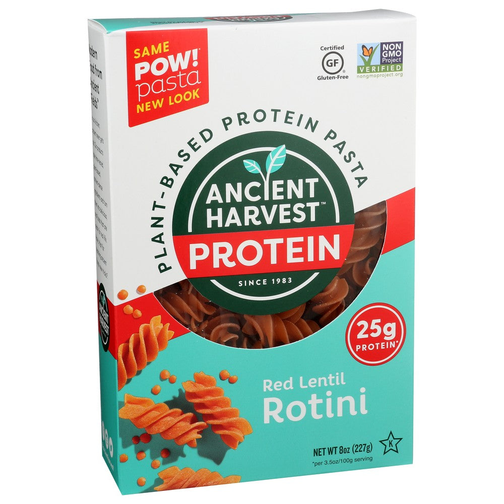 Ancient Harvest Pasta Rotini Red Lentil - 8 Ounce, Case of 6