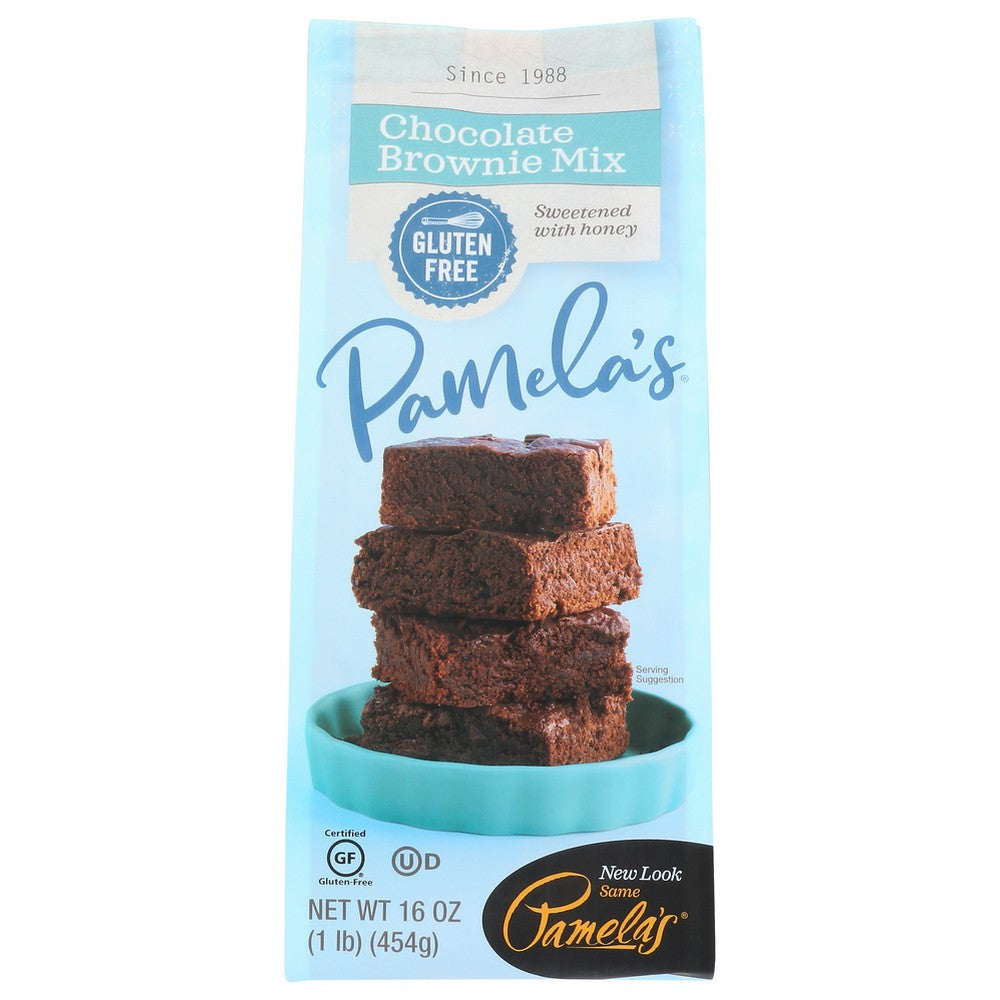 Pamelas Mix Brownie Irrsstbl Wf - 16 Ounce, Case of 6