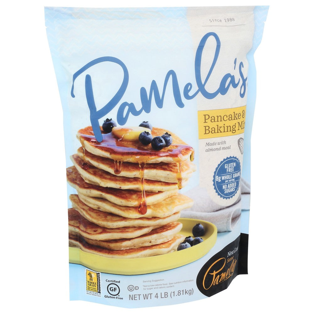 Pamelas Mix Pancake Baking Wf - 4 Pound, Case of 3