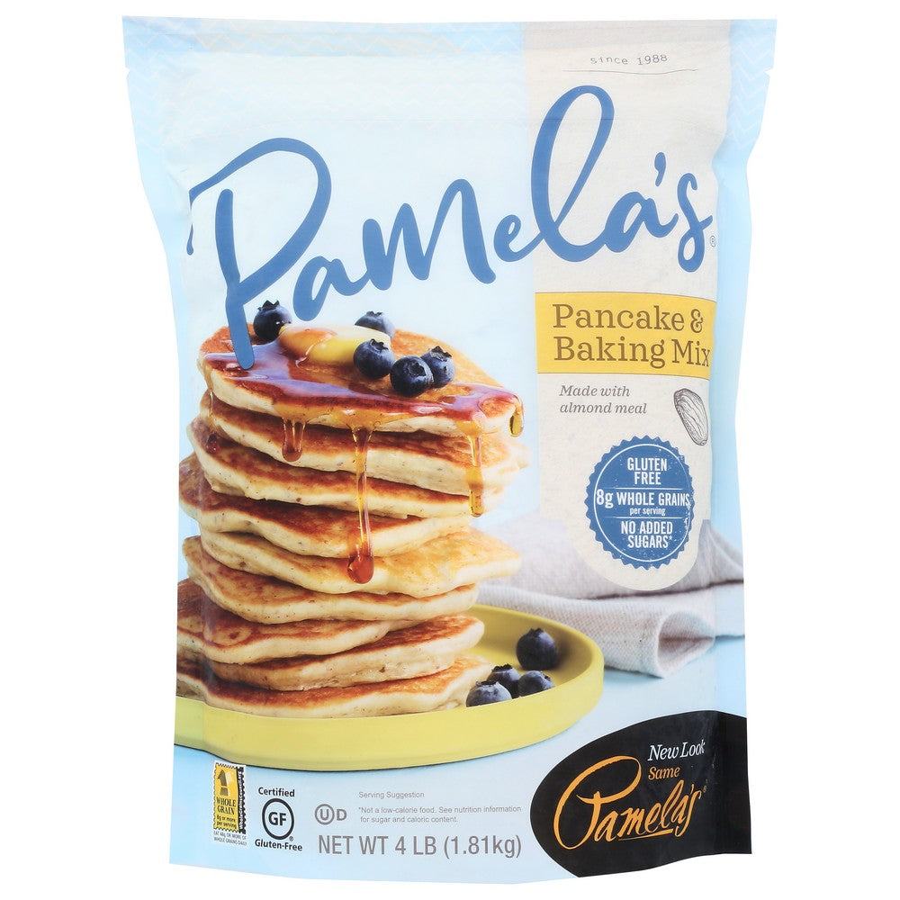 Pamelas Mix Pancake Baking Wf - 4 Pound, Case of 3