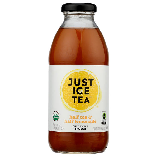 Just Ice Tea Tea Hlf Hlf Organic - 16 Fluid Ounce,  Case of 12