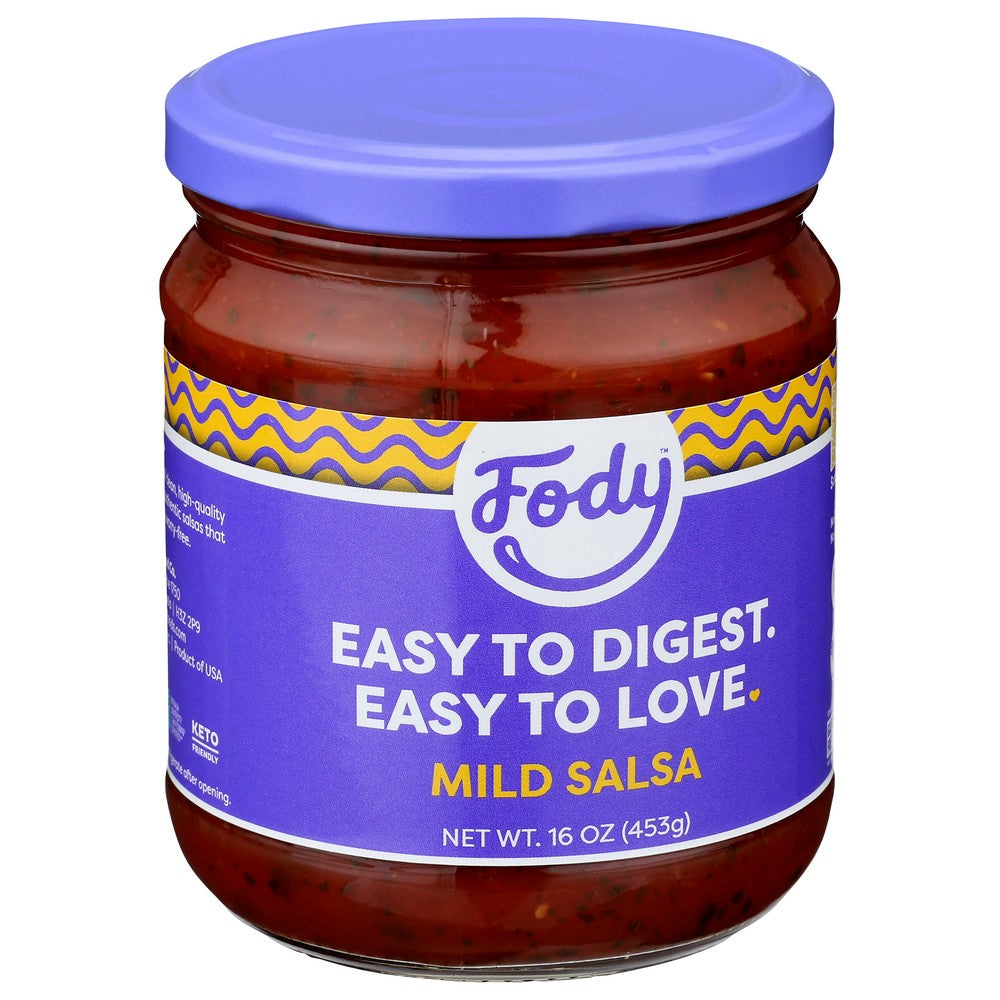 Fody Food Co Salsa Mild Low Fodmap - 16 Ounce, Case of 6