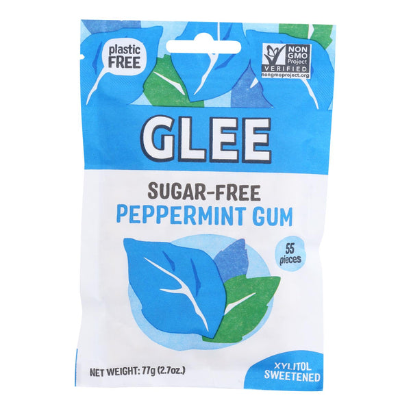 Glee Gum - Chewing Gum Sugar Free Mint Peach - Case of 6-55 Count