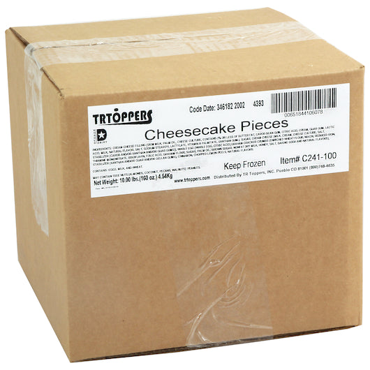 T.R. Toppers Cheesecake Pieces, 10 Pounds, 1 Per Box, 1 Per Case