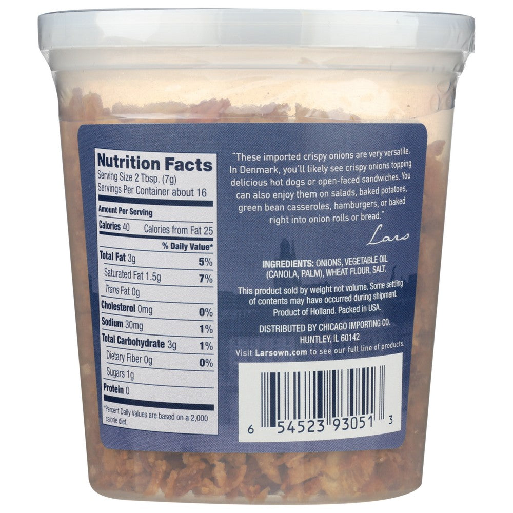 Lars Own Onion Crispy - 4 Ounce, Case of 12