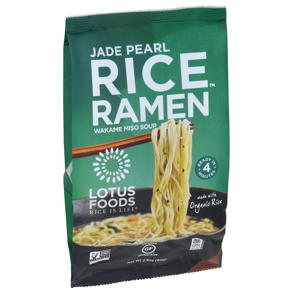 Lotus Foods Rice Ramen Miso Jade Organic - 3 Ounce, Case of 10