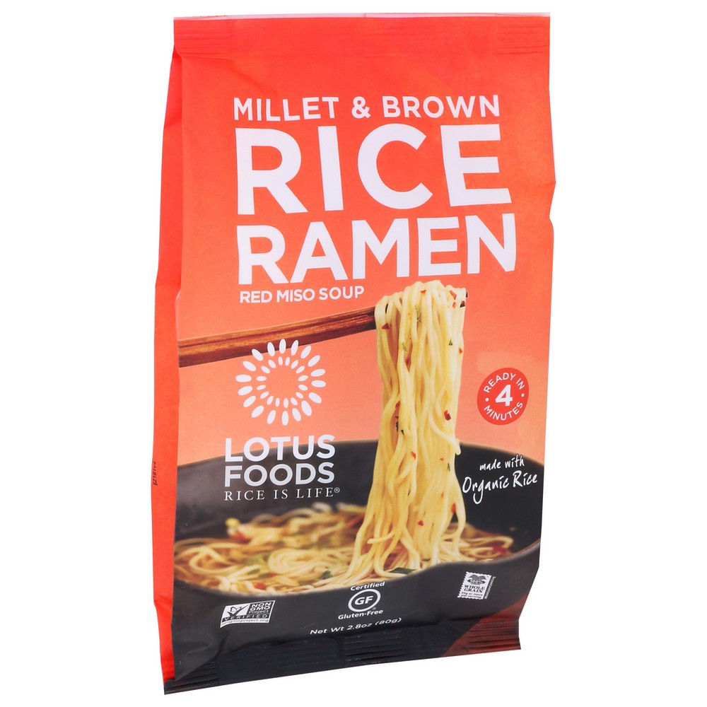 Lotus Foods Rice Ramen Miso Mlle Organic - 3 Ounce, Case of 10