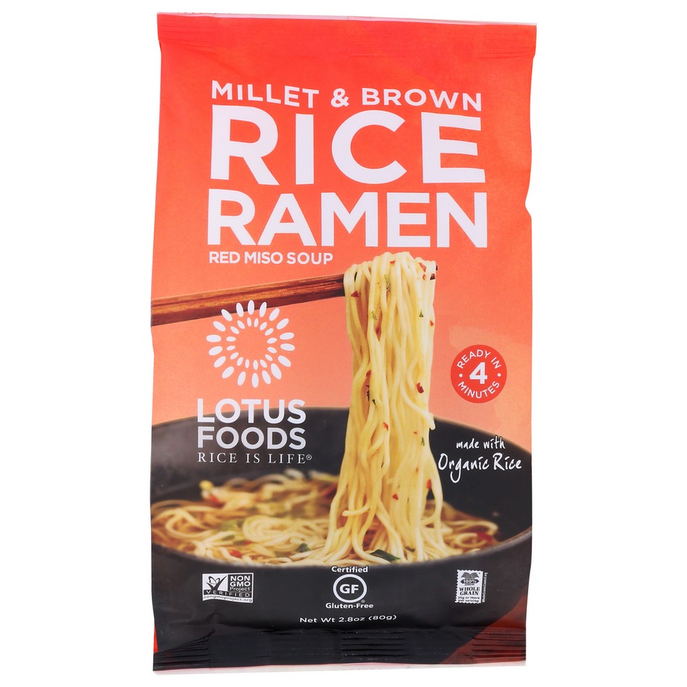 Lotus Foods Rice Ramen Miso Mlle Organic - 3 Ounce, Case of 10