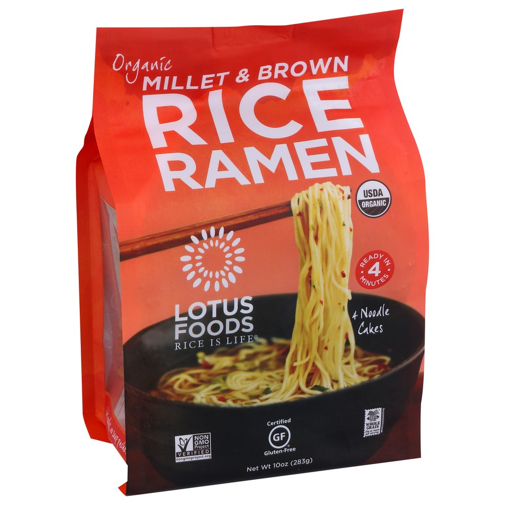Lotus Foods Rice Ramen 4pk Millt Organic - 10 Ounce, Case of 6