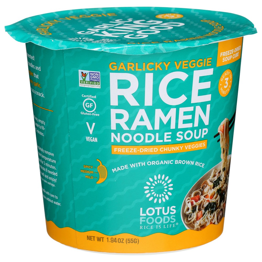 Lotus Foods Ramen Soup Cup Rice Organic - 2 Ounce, Case of 6