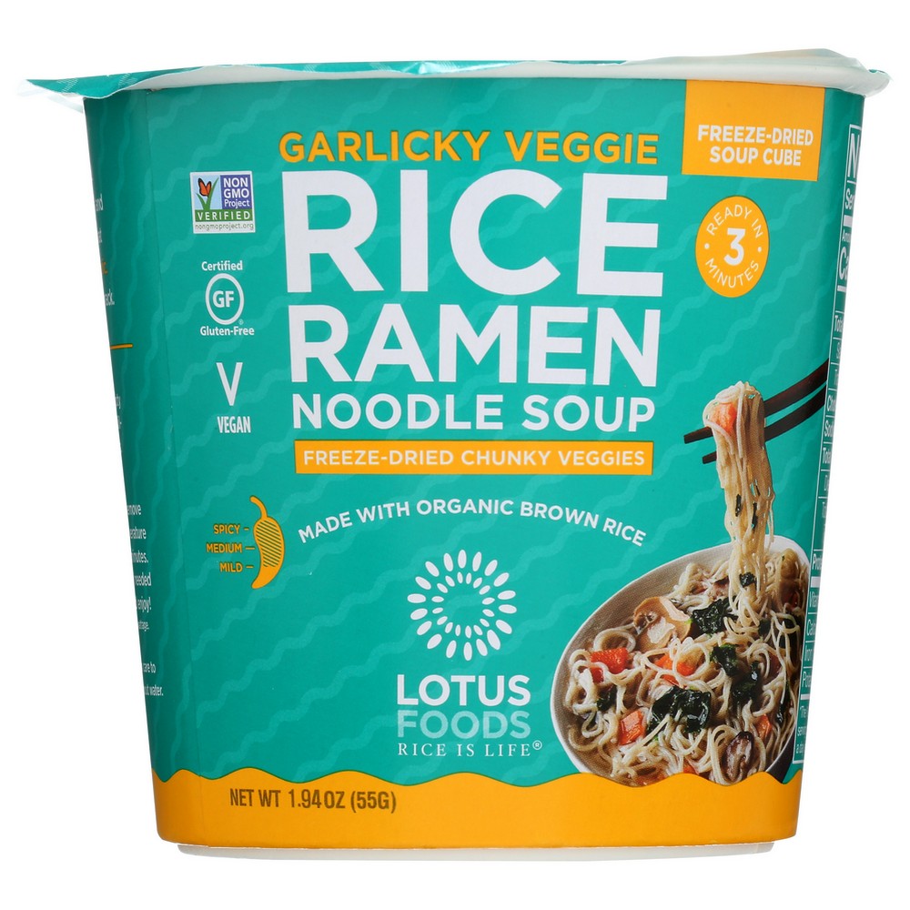 Lotus Foods Ramen Soup Cup Rice Organic - 2 Ounce, Case of 6