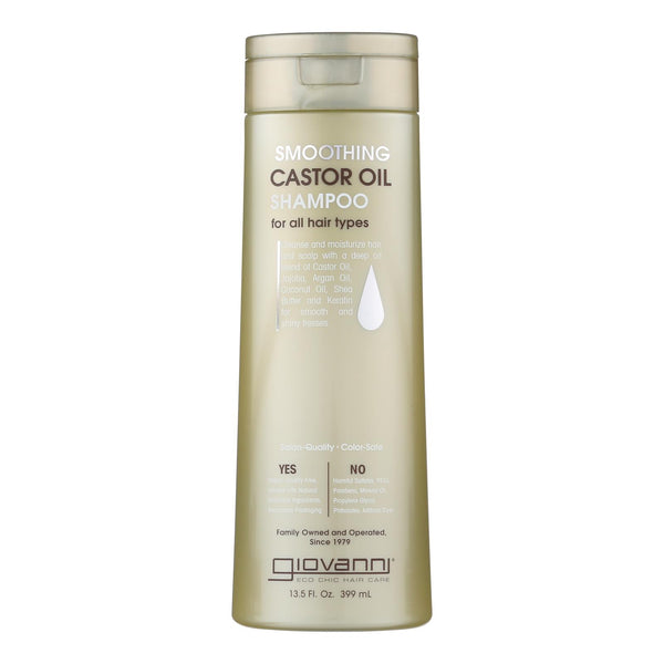 Giovanni Hair Care Products - Shampo Castor Oil Smooth - 1 Each-13.5 Fluid Ounce