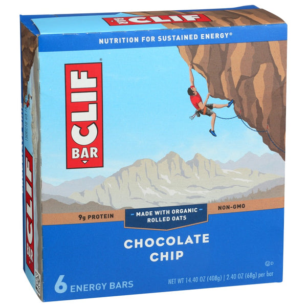 Clif Bar Choc Chip 6pc - 14 Ounce,  Case of 9