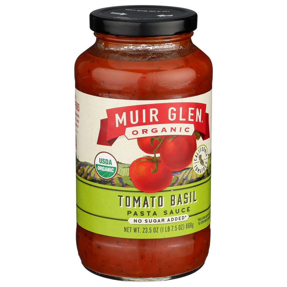 Muir Glen Sauce Pasta Tomato Basil - 24 Ounce, Case of 12