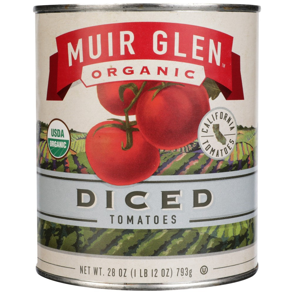 Muir Glen Tomato Diced - 28 Ounce, Case of 12
