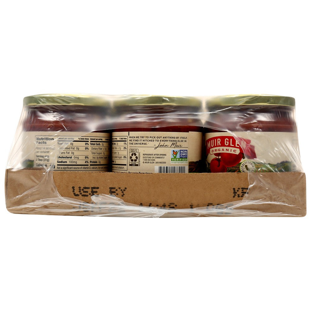 Muir Glen Salsa Medm Grlc C - 16 Ounce, Case of 12