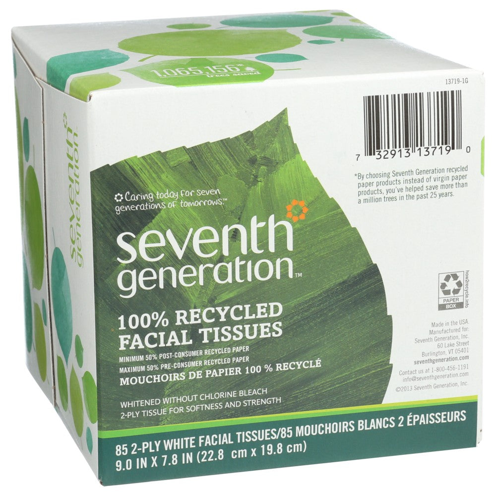 Seventh Generation Tissue Facial 85ct - 1 Each, Case of 36