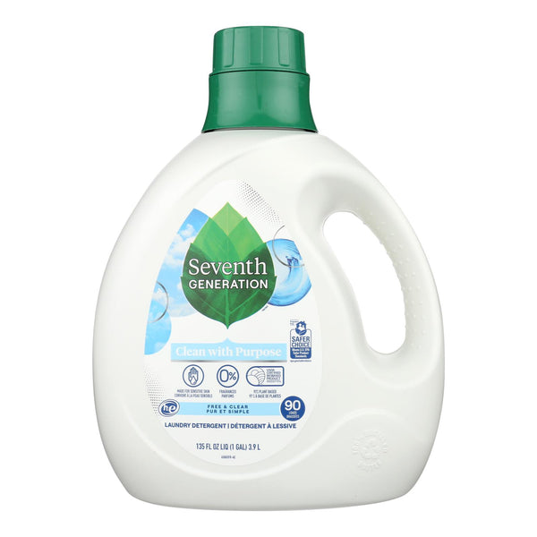 Seventh Generation - Liquid Laundry Free And Clear - Case of 4-135 Fluid Ounce