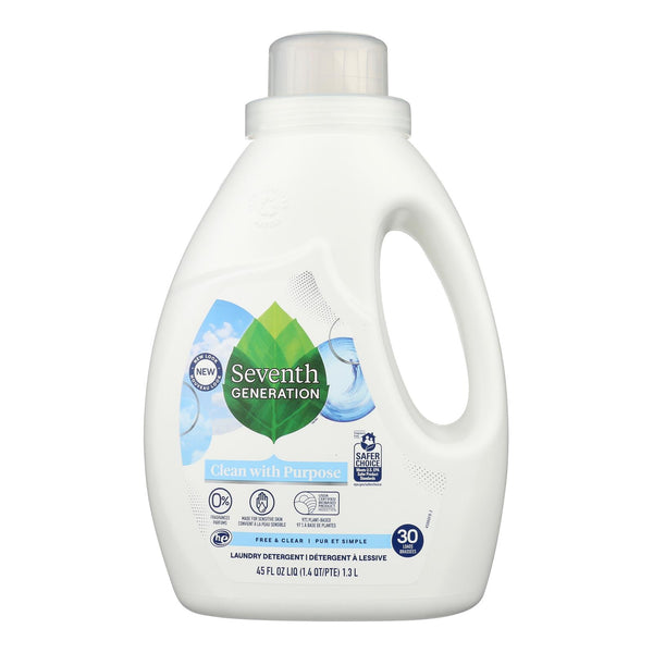 Seventh Generation - Liquid Laundry Free And Clear - Case of 6-45 Fluid Ounce