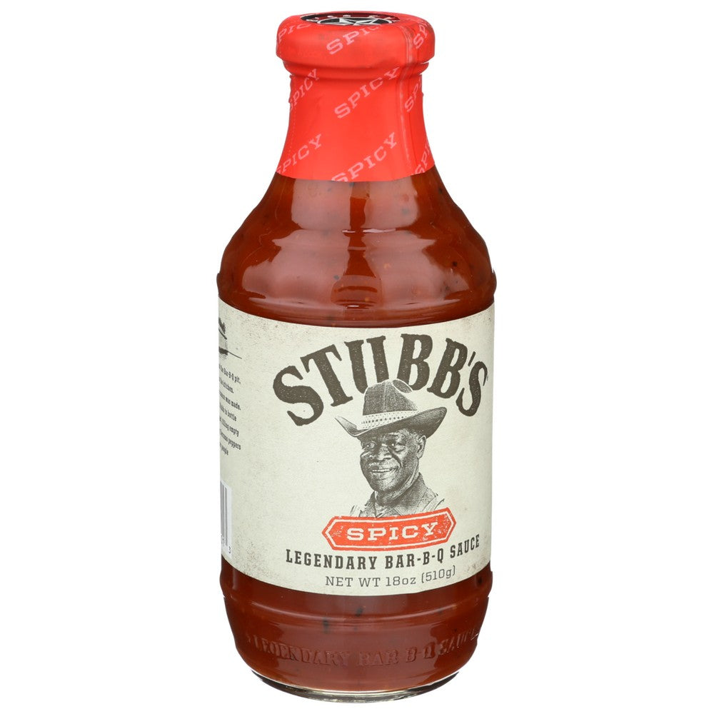Stubbs Sauce Bbq Spicy - 18 Ounce, Case of 6