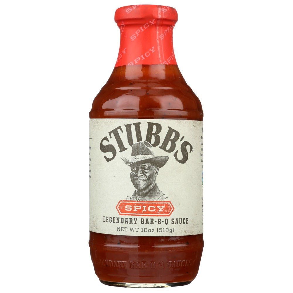 Stubbs Sauce Bbq Spicy - 18 Ounce, Case of 6