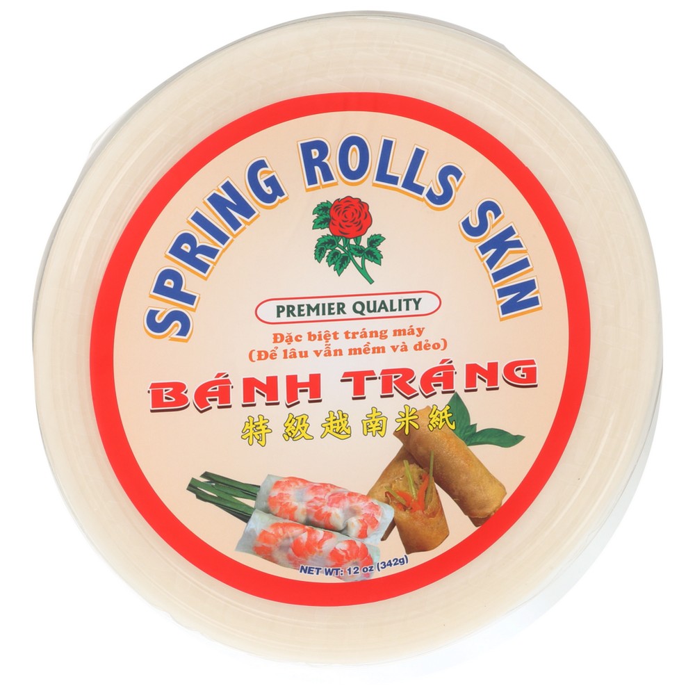 Rose Brand Spring Roll Rice Skin - 12 Ounce, Case of 10