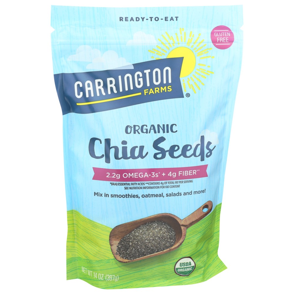Carrington Farms Chia Seed Organic - 14 Ounce, Case of 6