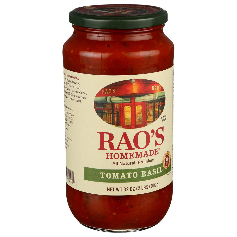 Raos Sauce Tomato Basil - 32 Ounce, Case of 6