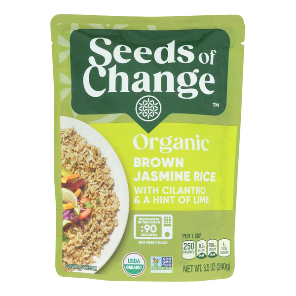 Seeds Of Change - Rice Brn Jas Cil Lime - Case of 12-8.5 Ounce