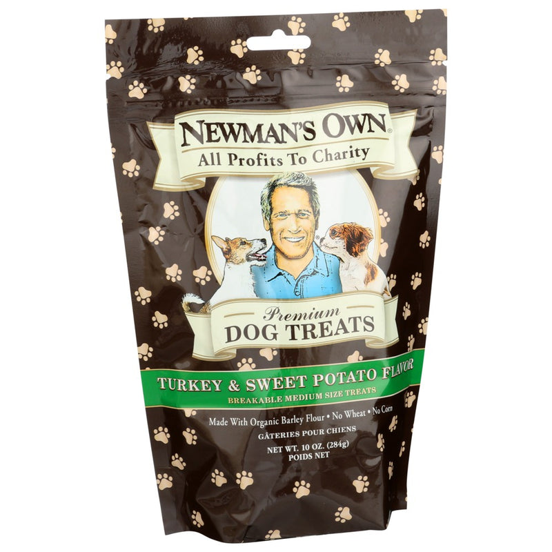 Newman's Own® Organicanics 61340, Newman’S Own Premium Dog Treats, Turkey & Sweet Potato Flavor, 10 Oz.,  Case of 6
