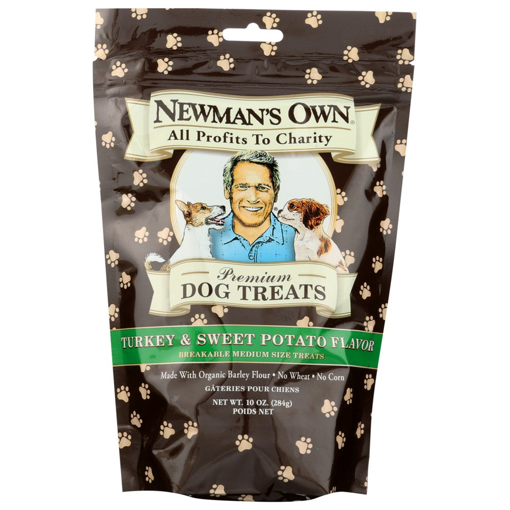 Newmans Own Pet Treat Trky & Sweet Potato Org3 - 10 Ounce, Case of 6