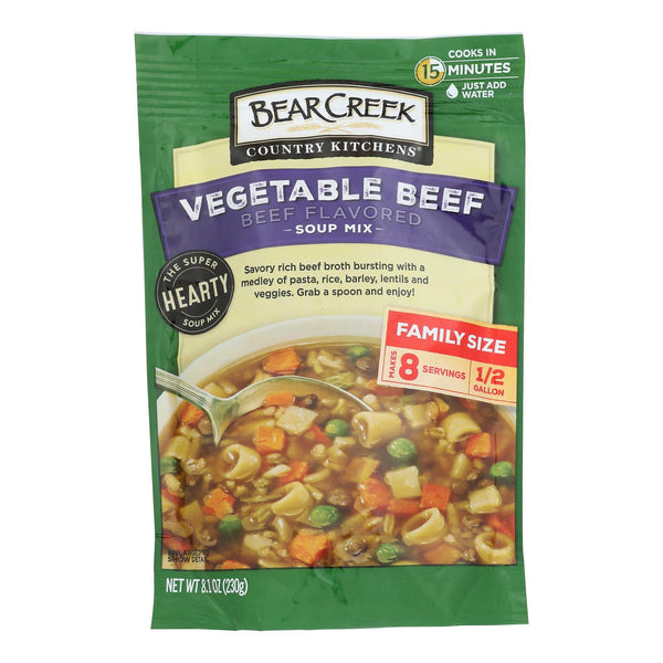 Bear Creek - Soup Mix Vegetable Beef - Case of 6-8.1 Ounce