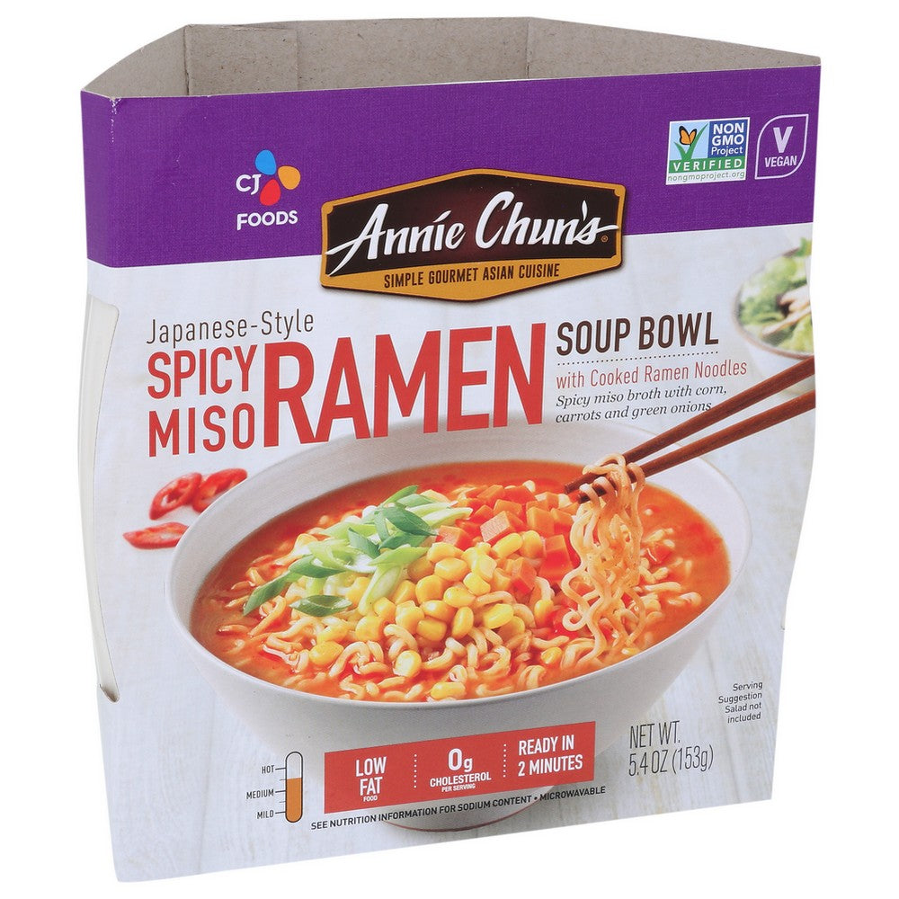 Annie Chuns Soup Bwl Spicy Miso Ramen - 5 Ounce, Case of 6