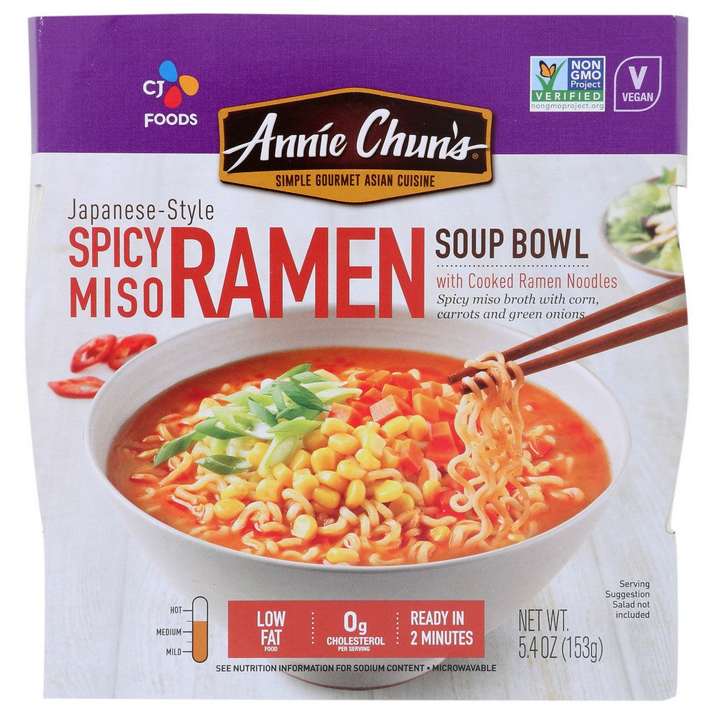 Annie Chuns Soup Bwl Spicy Miso Ramen - 5 Ounce, Case of 6