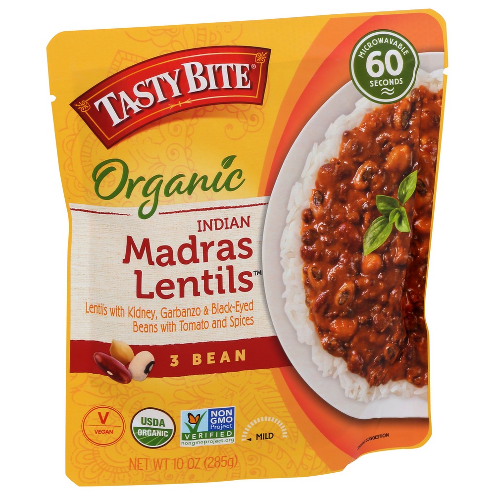 Tasty Bite Madras Lentils 3bn Entree - 10 Ounce, Case of 6