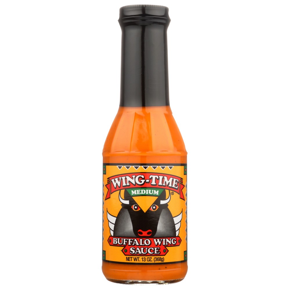Wing Time Sauce Wing Buffalo Med - 13 Ounce, Case of 6