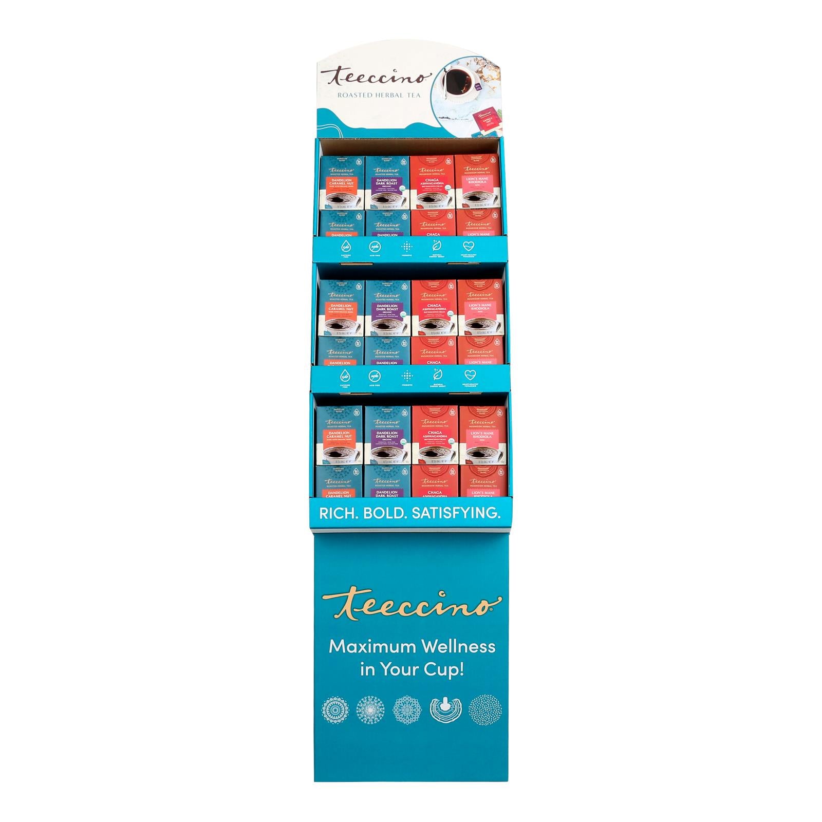 Teeccino - DisplayOg3 Tea Herbal 4 Var - Case of 48-Count